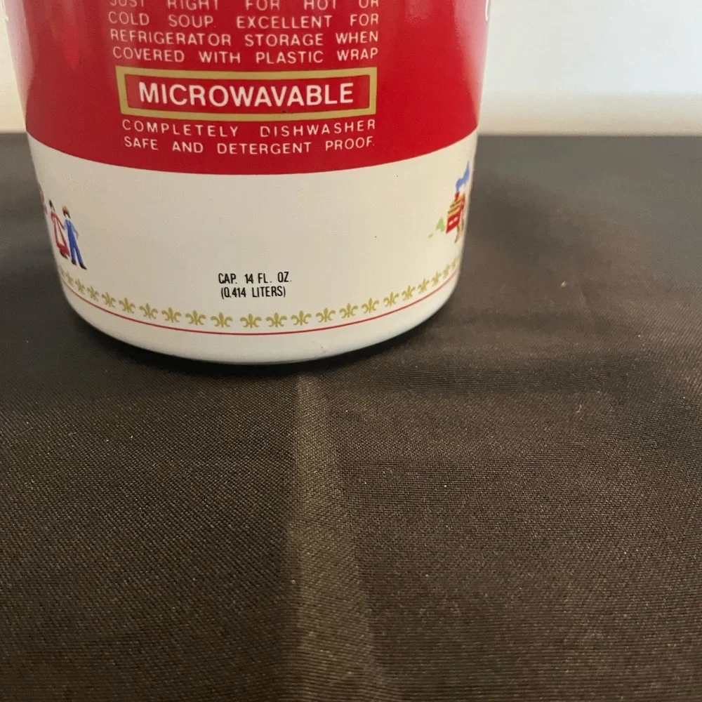 Red and White Soup‎ Mug